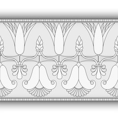 egyptian symbol ornamental  composition architecture