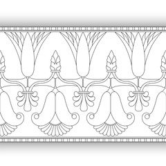 egyptian symbol ornamental  composition architecture