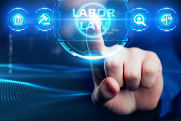 Fototapeta premium Business, Technology, Internet and network concept. Employment Law.