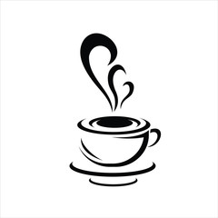 coffee icon with steam