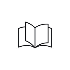 Book line icon vector illustration on white background. 