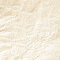 Old brown crumpled paper texture