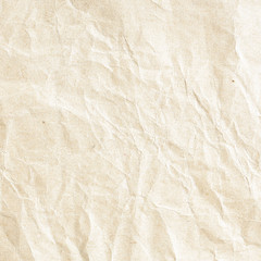 Old brown crumpled paper texture