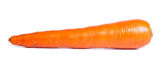 Fresh carrot isolated on white background