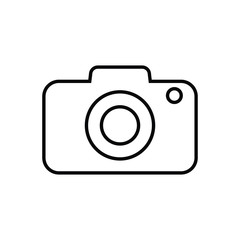 Photo camera icon on white background. vector illustration