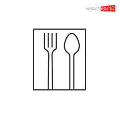 Cutlery Icon Design Vector Template