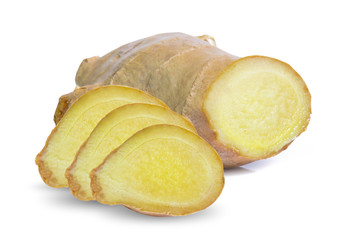 ginger root isolated on white background