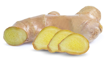 ginger root isolated on white background