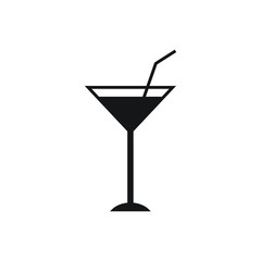 Martini cocktail icon design, vector illustration