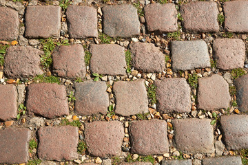 Paving bricks, Cambridge, England