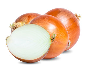 onion isolated on white background