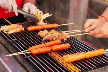 exotic barbecue street thai food