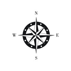 Compass sign icon symbol. vector illustration