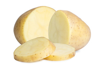 Potato vegetable isolated on white background