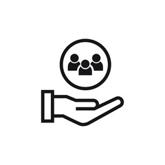 customer service icon vector illustration. flat design