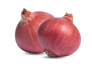 Fototapeta premium Red onion isolated on white background
