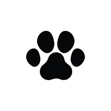 Dog or cat paw. vector illustration