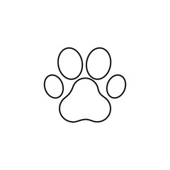 Fototapeta na wymiar Dog or cat paw. vector illustration