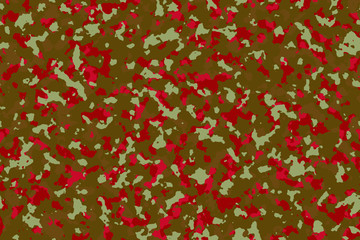 Christmas Festival Camouflage (Santa Red, Pine Green) Fashion pattern for making clothing or covering for beauty and to add color during the festive season.