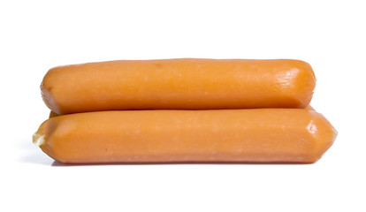 sausage raw isolated on white background
