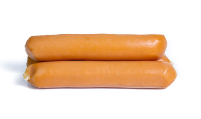 sausage raw isolated on white background