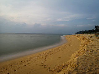 clouds on beach