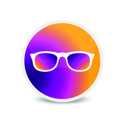 Glasses icon vector logo art