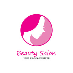 Beauty salon logo vector icon design template-vector