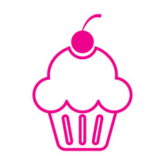 bakery, cupcake, food icon vector