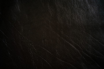 Genuine black vegetable tanned leather crafts background