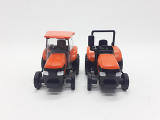 Photo Realistic Heavy Machinery Tractor Excavator Miniature Die Cast Toys Design for Souvenir Gift Collection Items in White Isolated Background 