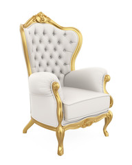 Fototapeta premium Throne Chair Isolated