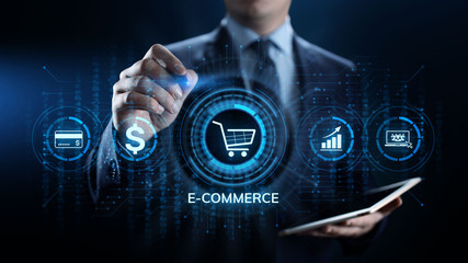 E-commerce Online Shopping Digital marketing and sales business technology concept.