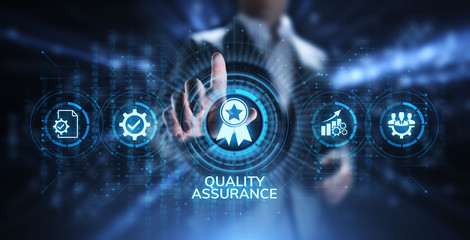 Quality assurance, Guarantee, Standards, ISO certification and standardization concept.
