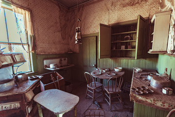 The ghost town of Bodie California, famous place of the gold rush