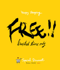 손으로 그린 세일 일러스트