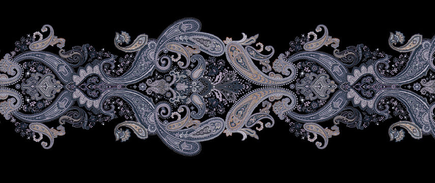 Classic paisley pattern, wallpaper pattern