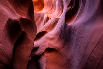 Amazing View to the Antelope Canyon Curves, Arizona, USA