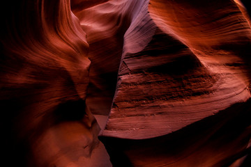 Amazing View to the Antelope Canyon Curves, Arizona, USA