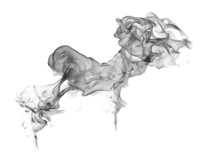 Smoke on a white background
