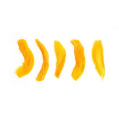 Dried Mango or Dried Mango slices on a background new.