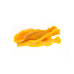 Fototapeta na wymiar Dried Mango or Dried Mango slices on a background new.
