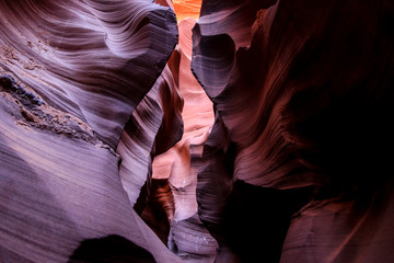 Bright Curves of the Antelope Canyon, Arizona, USA