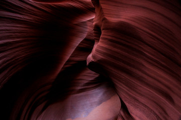 Amazing View to the Antelope Canyon Curves, Arizona, USA