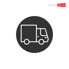 Truck Delivery Icon Design Illustration