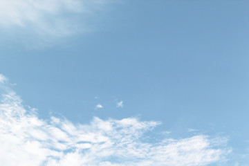 blue sky background. nature with clouds.