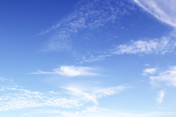 Naklejka na ściany i meble blue sky background. nature with clouds.