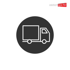 Truck Delivery Icon Design Illustration