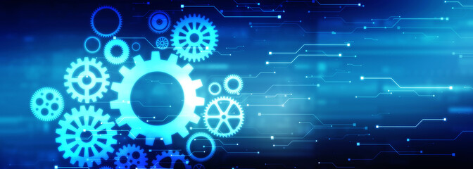 2d illustration gear Network