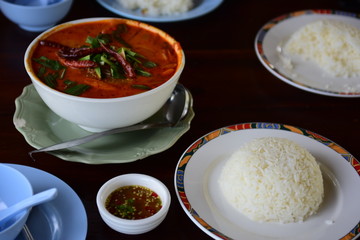 Thai food in the market